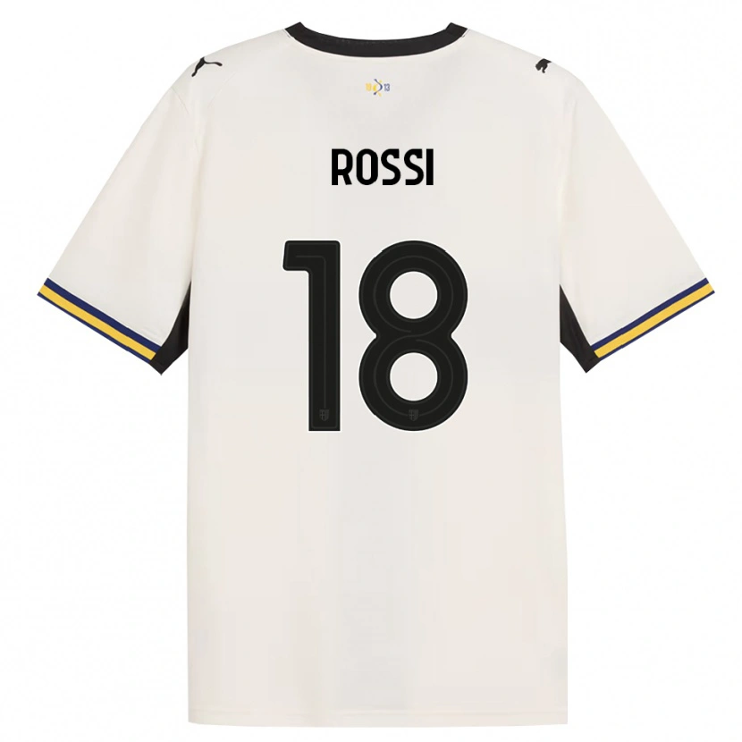 Danxen Mujer Camiseta Diego Rossi #18 Blanco Roto Negro Amarillo 1ª Equipación 2026/27 La Camisa México