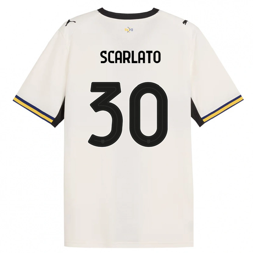 Danxen Mujer Camiseta Luca Scarlato #30 Blanco Roto Negro Amarillo 1ª Equipación 2026/27 La Camisa México