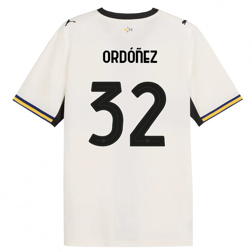 Danxen Mujer Camiseta Christian Ordóñez #32 Blanco Roto Negro Amarillo 1ª Equipación 2026/27 La Camisa México