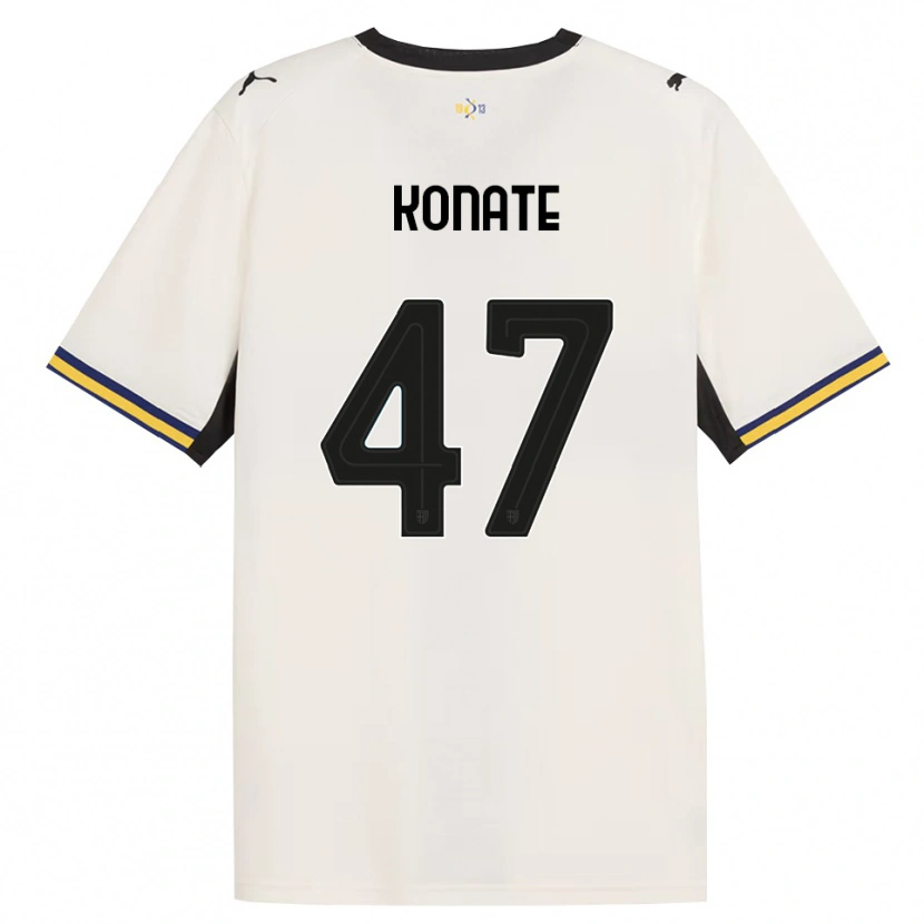 Danxen Mujer Camiseta Abdou-Salam Konate #47 Blanco Roto Negro Amarillo 1ª Equipación 2026/27 La Camisa México