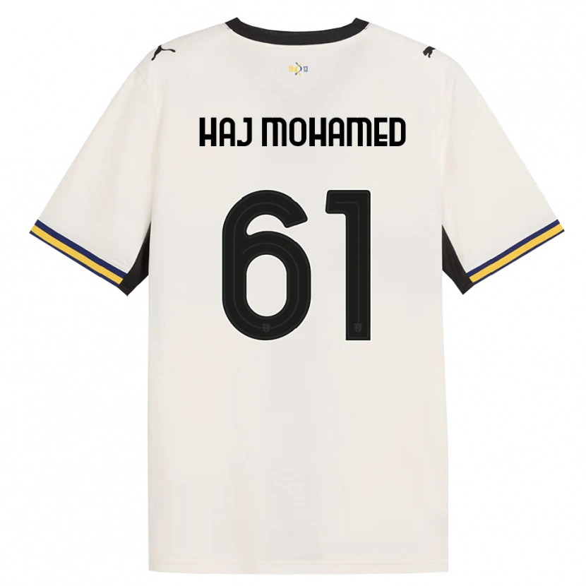 Danxen Mujer Camiseta Anas Haj Mohamed #61 Blanco Roto Negro Amarillo 1ª Equipación 2026/27 La Camisa México