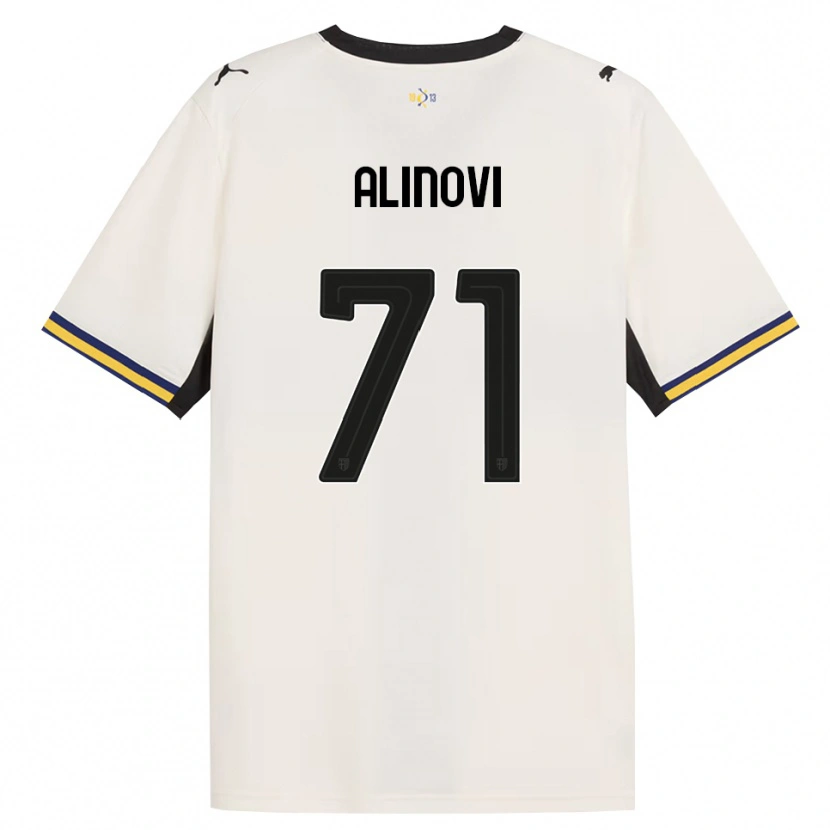 Danxen Mujer Camiseta Filippo Alinovi #71 Blanco Roto Negro Amarillo 1ª Equipación 2026/27 La Camisa México