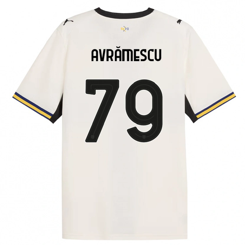 Danxen Mujer Camiseta Ianis Avrămescu #79 Blanco Roto Negro Amarillo 1ª Equipación 2026/27 La Camisa México