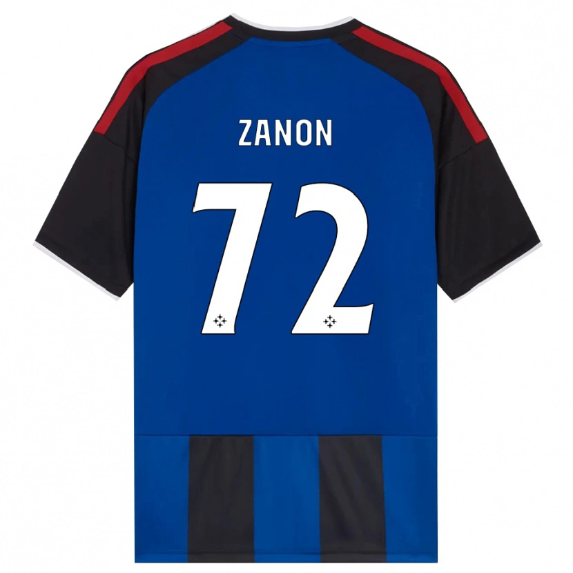 Danxen Mujer Camiseta Simone Zanon #72 Negro Rojo Blanco Azul 1ª Equipación 2026/27 La Camisa México