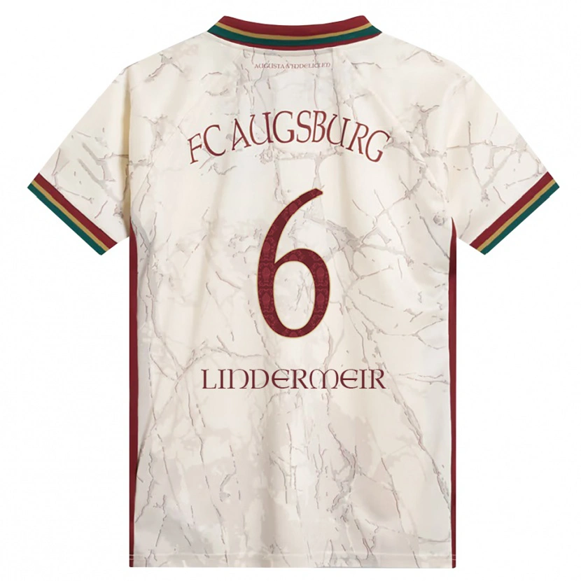 Danxen Mujer Camiseta Dominik Lindermeir #6 Verde Arroz Blanco Burdeos 1ª Equipación 2026/27 La Camisa México