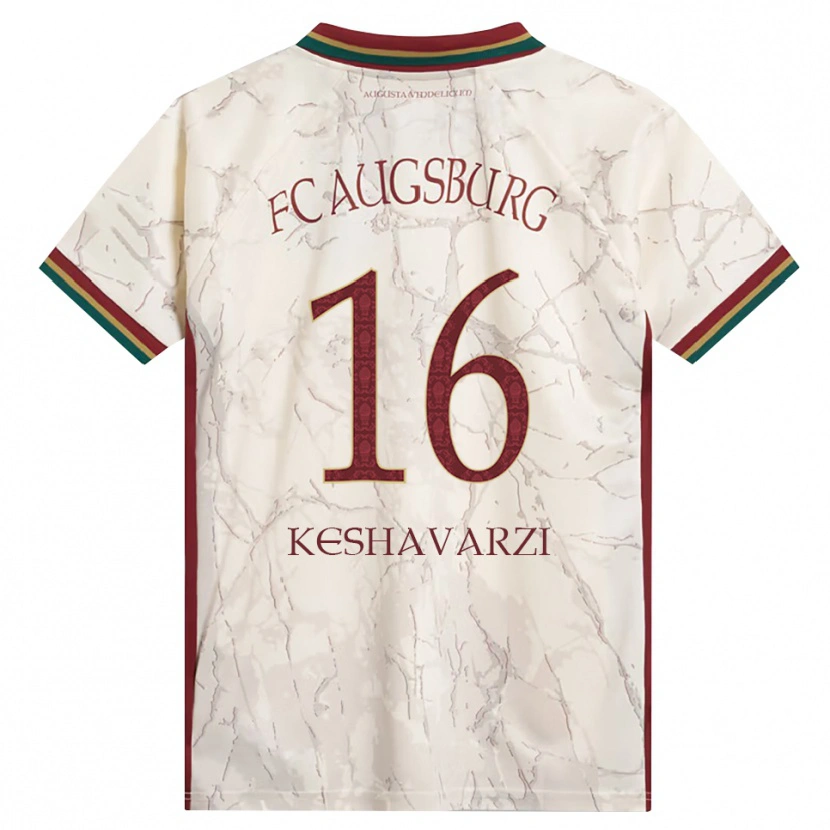Danxen Mujer Camiseta Nicolas Keshavarzi #16 Verde Arroz Blanco Burdeos 1ª Equipación 2026/27 La Camisa México