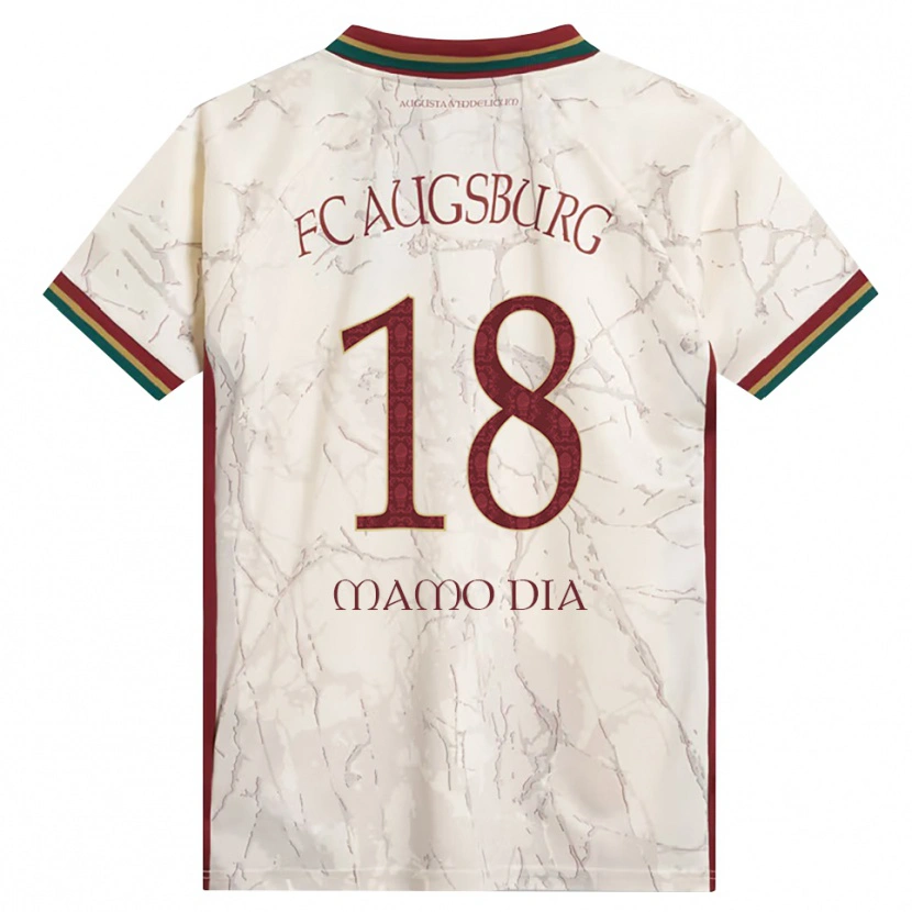 Danxen Mujer Camiseta Amadou Mamo Dia #18 Verde Arroz Blanco Burdeos 1ª Equipación 2026/27 La Camisa México