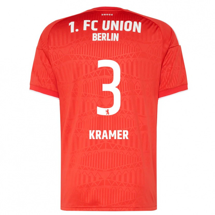 Danxen Mujer Camiseta Carlos Kramer #3 Rojo Blanco 1ª Equipación 2026/27 La Camisa México