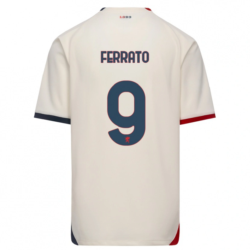 Danxen Mujer Camiseta Claudia Ferrato #9 Blanco Roto Rojo 2ª Equipación 2026/27 La Camisa México