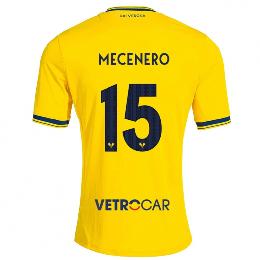 Danxen Mujer Camiseta Giovanni Mecenero #15 Amarillo Rojo 2ª Equipación 2026/27 La Camisa México