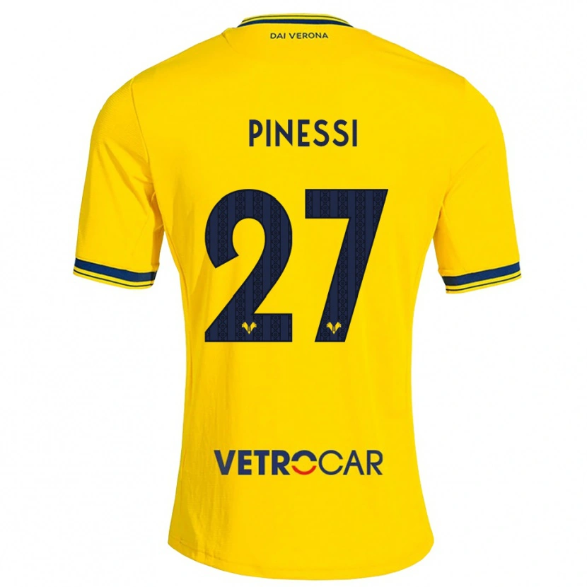 Danxen Mujer Camiseta Riccardo Pinessi #27 Amarillo Rojo 2ª Equipación 2026/27 La Camisa México