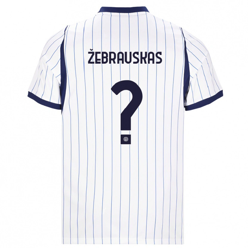 Danxen Mujer Camiseta Jokūbas Žebrauskas #0 Blanco Azul Marino 2ª Equipación 2026/27 La Camisa México
