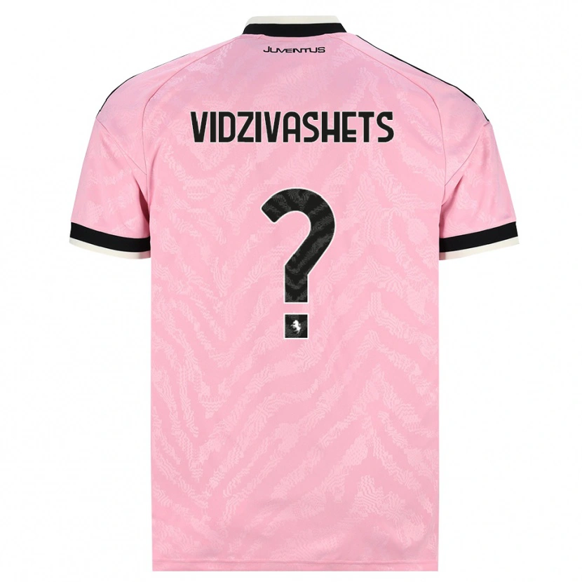 Danxen Mujer Camiseta David Vidzivashets #0 Rosa Negro 2ª Equipación 2026/27 La Camisa México