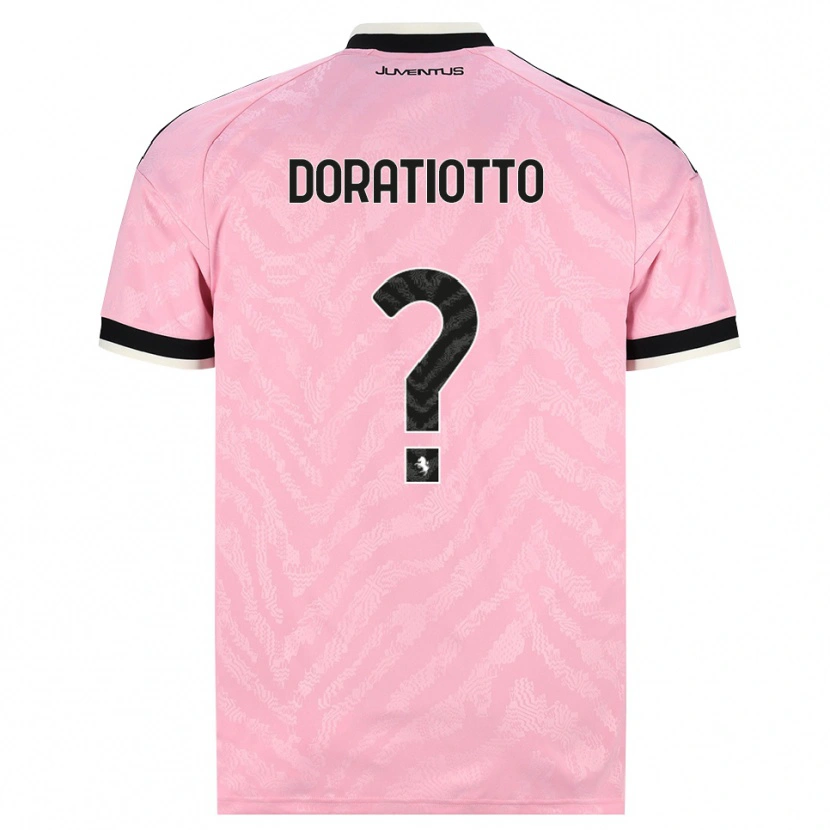 Danxen Mujer Camiseta Giulio Doratiotto #0 Rosa Negro 2ª Equipación 2026/27 La Camisa México