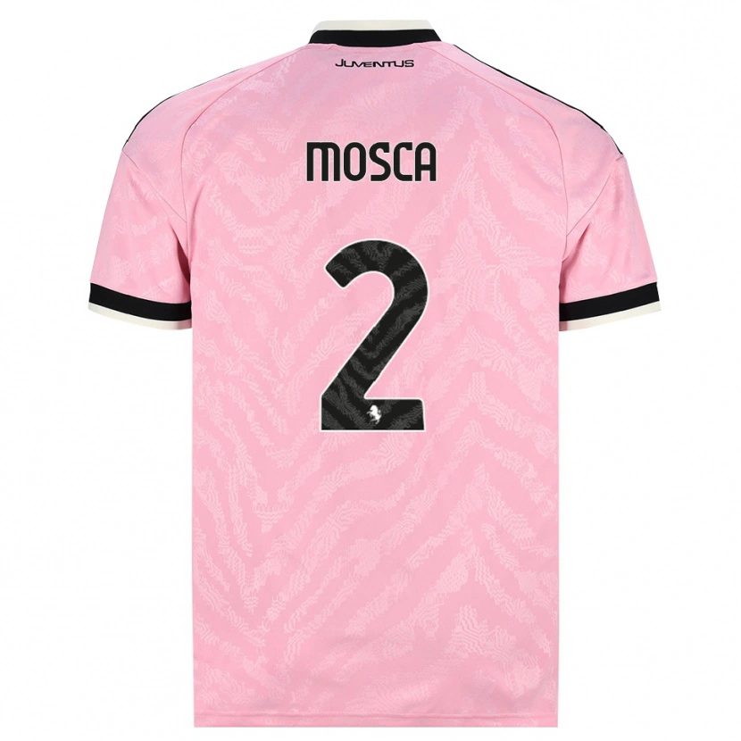 Danxen Mujer Camiseta Guglielmo Mosca #2 Rosa Negro 2ª Equipación 2026/27 La Camisa México