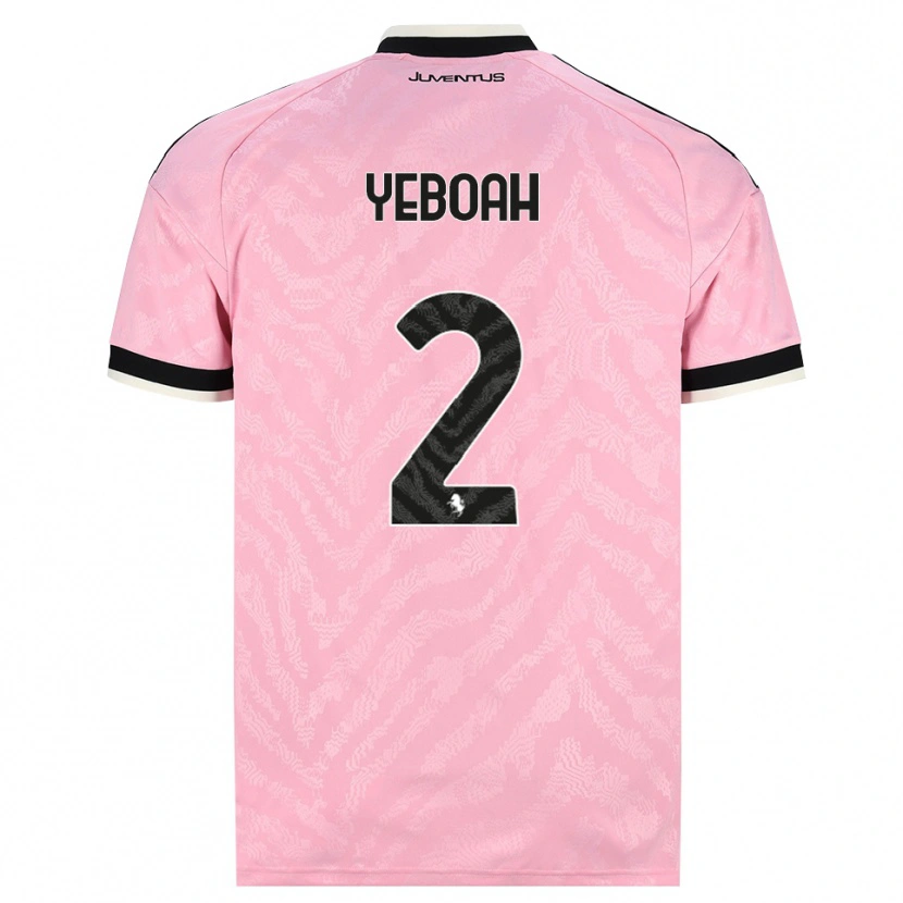 Danxen Mujer Camiseta Christian Yeboah #2 Rosa Negro 2ª Equipación 2026/27 La Camisa México