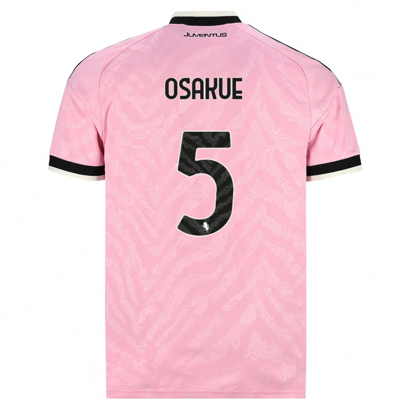 Danxen Mujer Camiseta Denaly Osakue #5 Rosa Negro 2ª Equipación 2026/27 La Camisa México