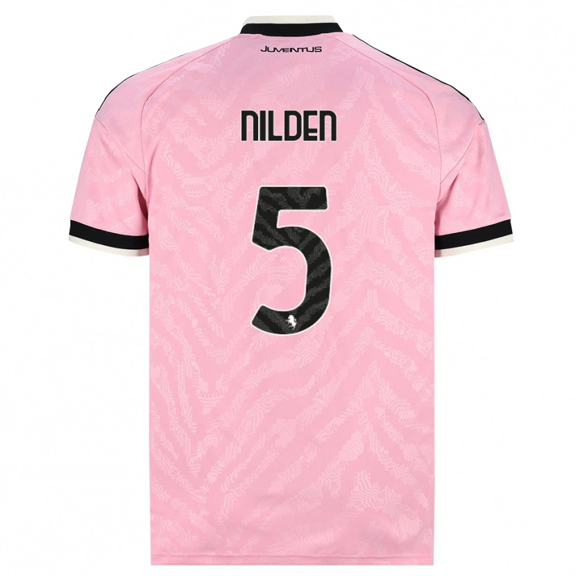 Danxen Mujer Camiseta Amanda Nilden #5 Rosa Negro 2ª Equipación 2026/27 La Camisa México