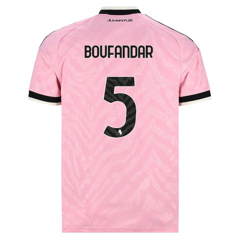 Danxen Mujer Camiseta Adam Boufandar #5 Rosa Negro 2ª Equipación 2026/27 La Camisa México