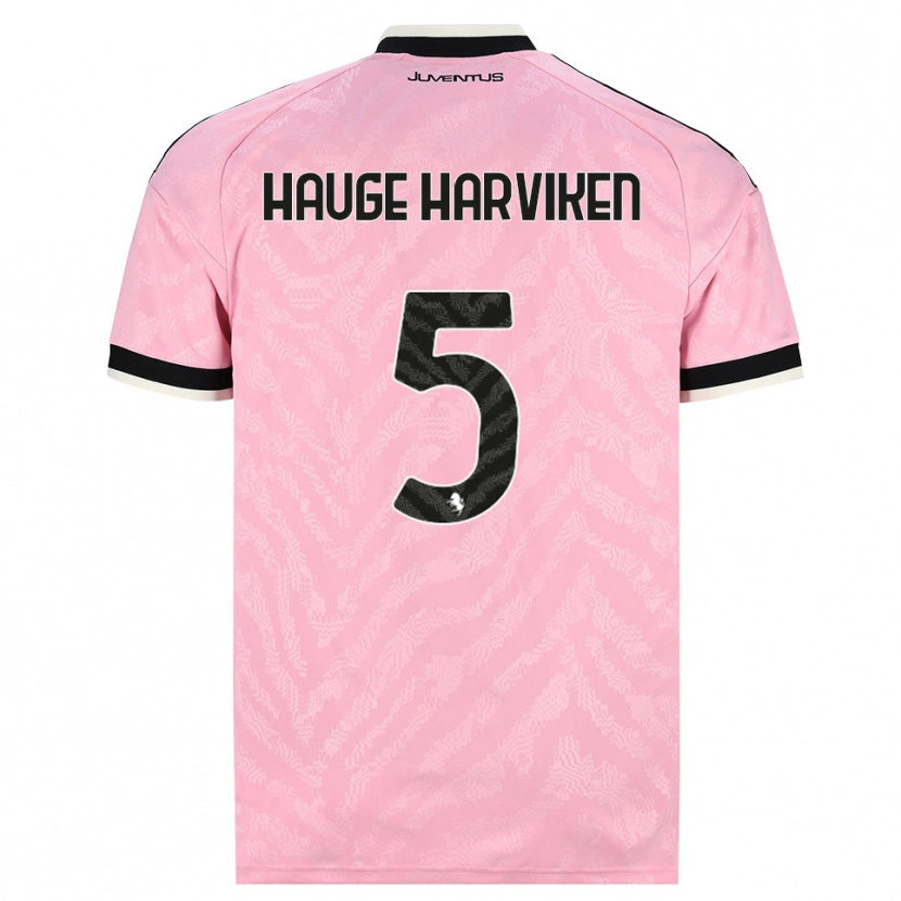 Danxen Mujer Camiseta Mathilde Hauge Harviken #5 Rosa Negro 2ª Equipación 2026/27 La Camisa México