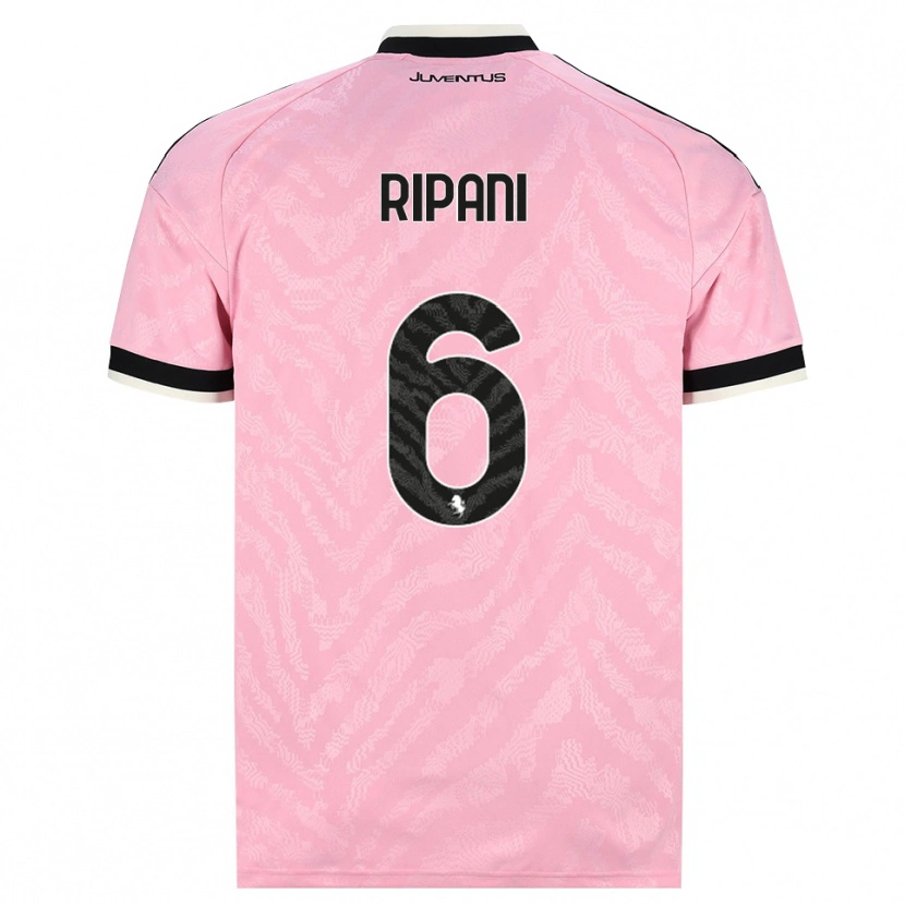 Danxen Mujer Camiseta Diego Ripani #6 Rosa Negro 2ª Equipación 2026/27 La Camisa México
