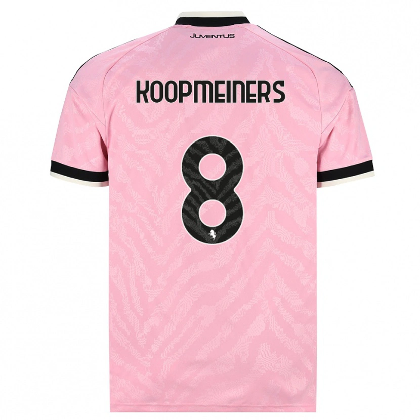 Danxen Mujer Camiseta Teun Koopmeiners #8 Rosa Negro 2ª Equipación 2026/27 La Camisa México