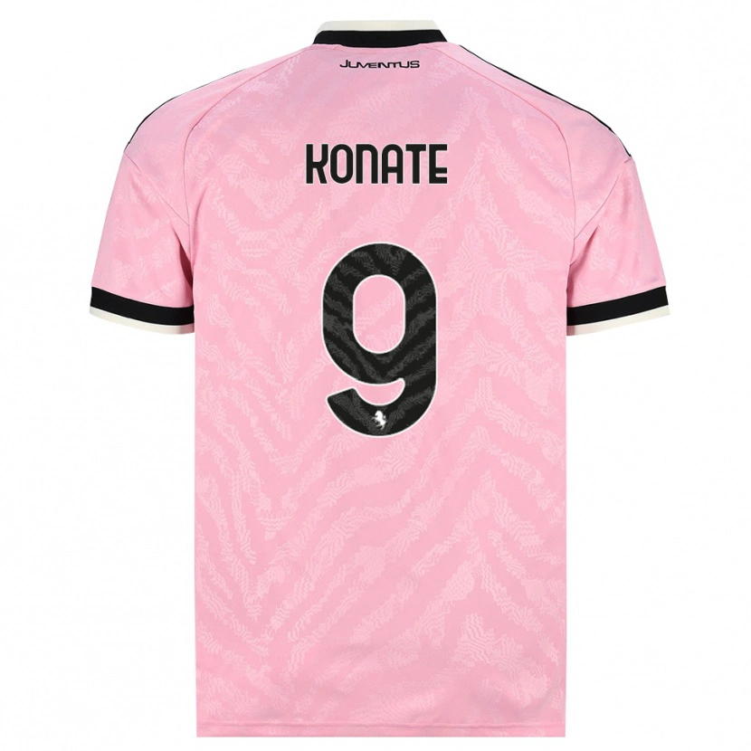 Danxen Mujer Camiseta Ismaël Konaté #9 Rosa Negro 2ª Equipación 2026/27 La Camisa México