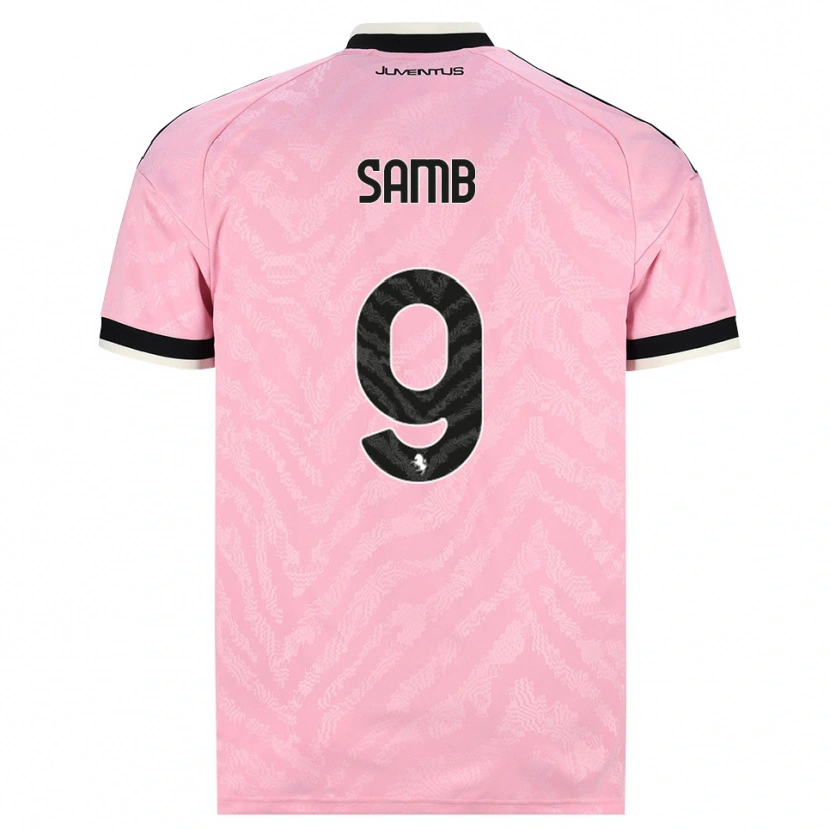 Danxen Mujer Camiseta Demba Samb #9 Rosa Negro 2ª Equipación 2026/27 La Camisa México