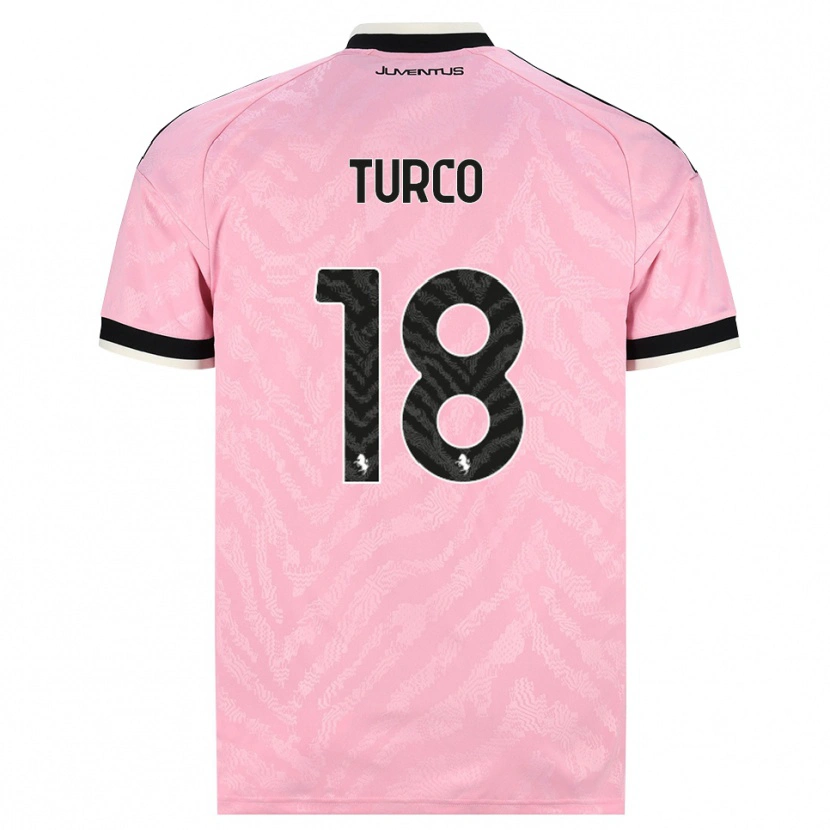 Danxen Mujer Camiseta Nicolo Turco #18 Rosa Negro 2ª Equipación 2026/27 La Camisa México