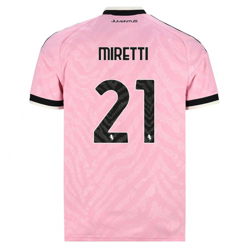 Danxen Mujer Camiseta Fabio Miretti #21 Rosa Negro 2ª Equipación 2026/27 La Camisa México