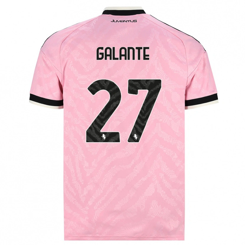 Danxen Mujer Camiseta Tommaso Galante #27 Rosa Negro 2ª Equipación 2026/27 La Camisa México