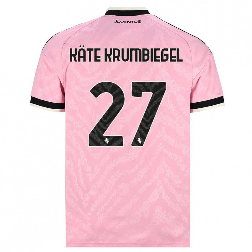 Danxen Mujer Camiseta Paulina Käte Krumbiegel #27 Rosa Negro 2ª Equipación 2026/27 La Camisa México