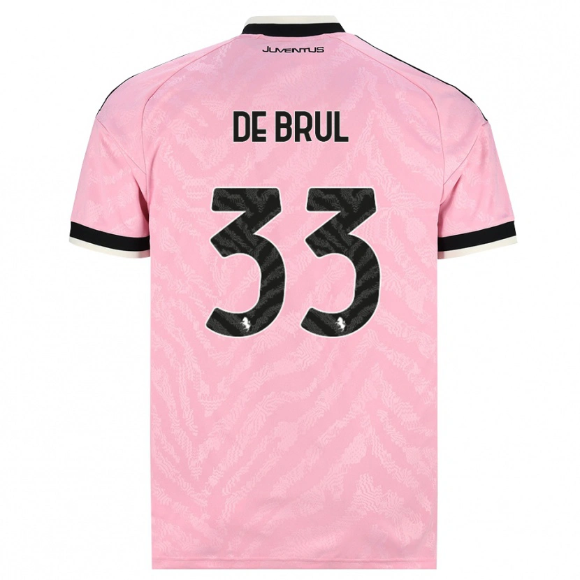 Danxen Mujer Camiseta Maxime De Brul #33 Rosa Negro 2ª Equipación 2026/27 La Camisa México