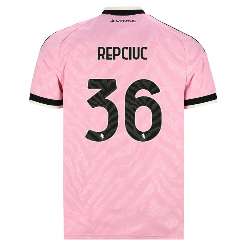 Danxen Mujer Camiseta Gabriel Repciuc #36 Rosa Negro 2ª Equipación 2026/27 La Camisa México