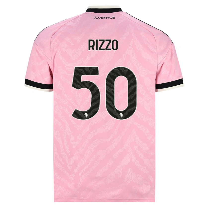 Danxen Mujer Camiseta Niccolò Rizzo #50 Rosa Negro 2ª Equipación 2026/27 La Camisa México
