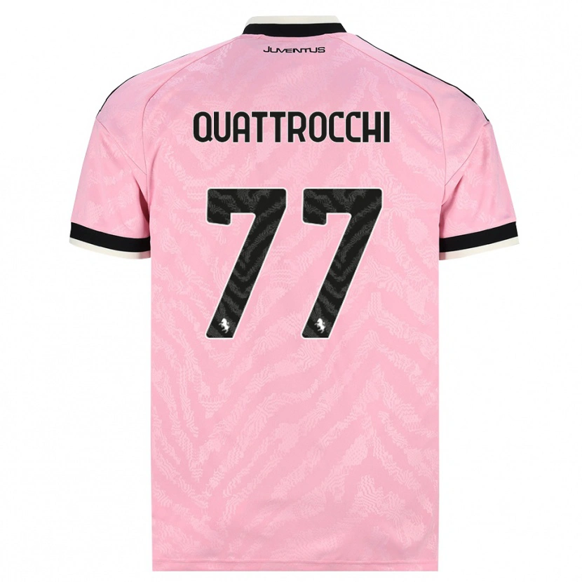 Danxen Mujer Camiseta Juan Ignacio Quattrocchi #77 Rosa Negro 2ª Equipación 2026/27 La Camisa México