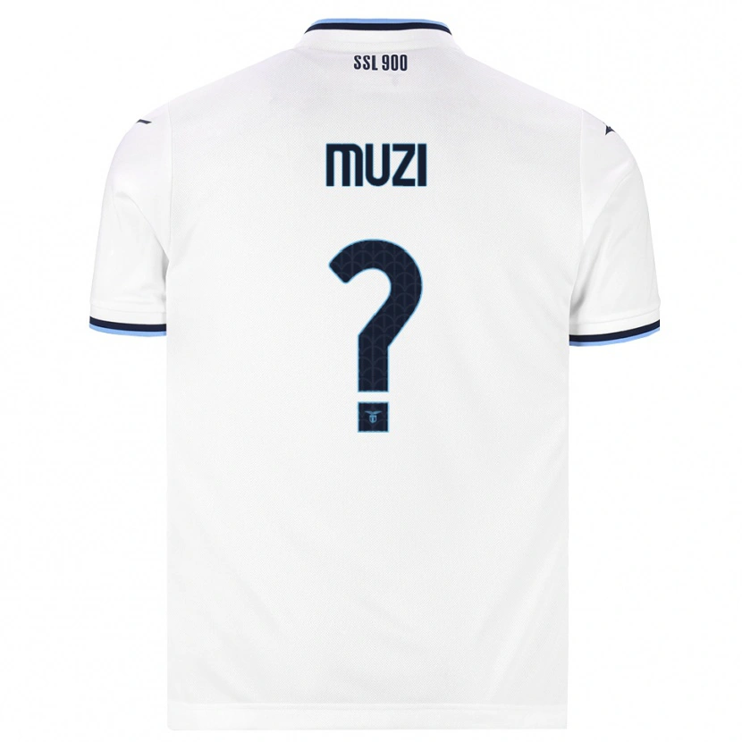 Danxen Mujer Camiseta Pietro Muzi #0 Blanco Azul Marino 2ª Equipación 2026/27 La Camisa México