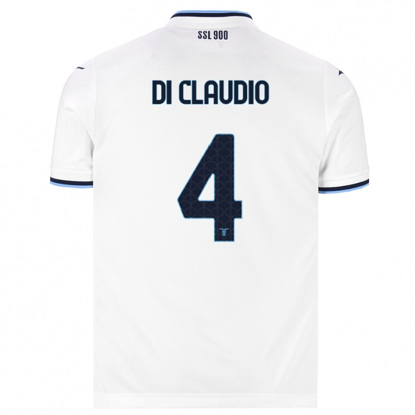 Danxen Mujer Camiseta Federico Di Claudio #4 Blanco Azul Marino 2ª Equipación 2026/27 La Camisa México