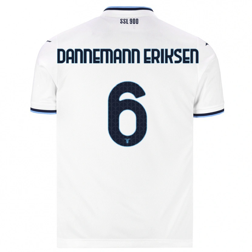 Danxen Mujer Camiseta Louise Dannemann Eriksen #6 Blanco Azul Marino 2ª Equipación 2026/27 La Camisa México