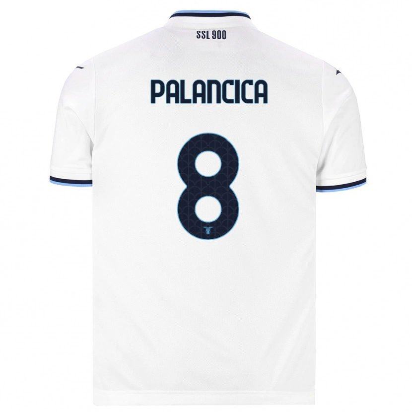 Danxen Mujer Camiseta Cristian Palancica #8 Blanco Azul Marino 2ª Equipación 2026/27 La Camisa México