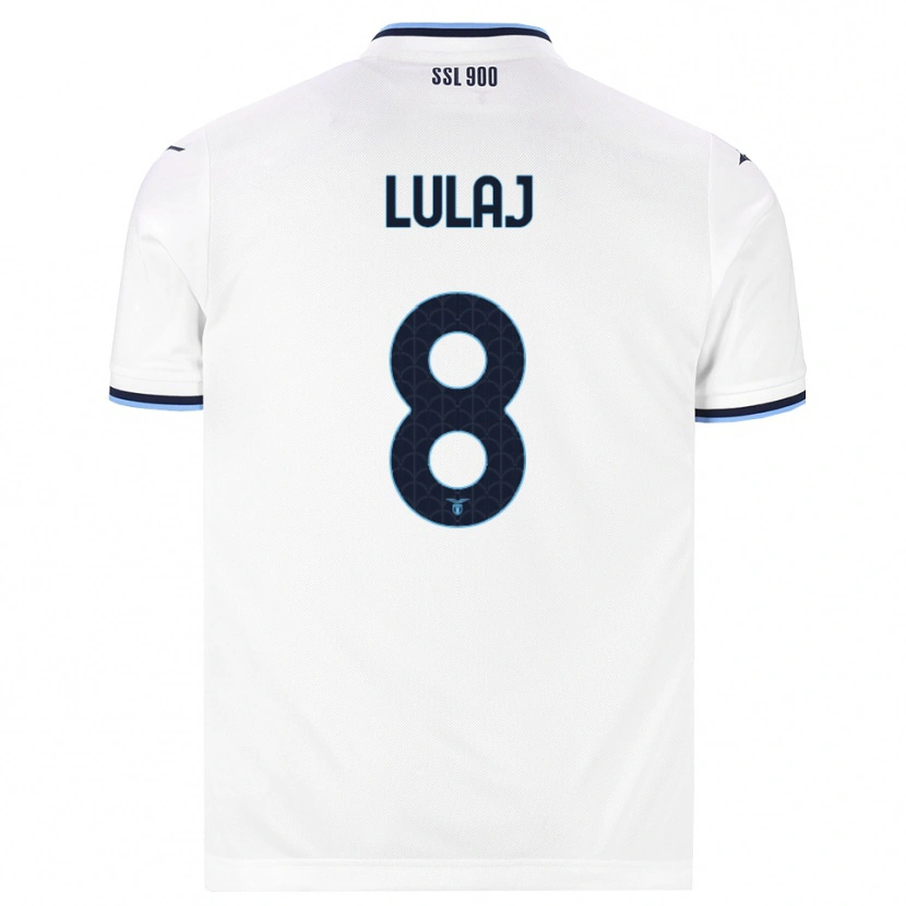 Danxen Mujer Camiseta Daniele Lulaj #8 Blanco Azul Marino 2ª Equipación 2026/27 La Camisa México