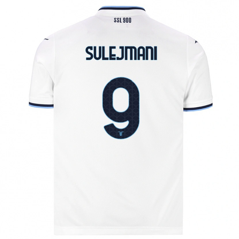Danxen Mujer Camiseta Flavio Sulejmani #9 Blanco Azul Marino 2ª Equipación 2026/27 La Camisa México