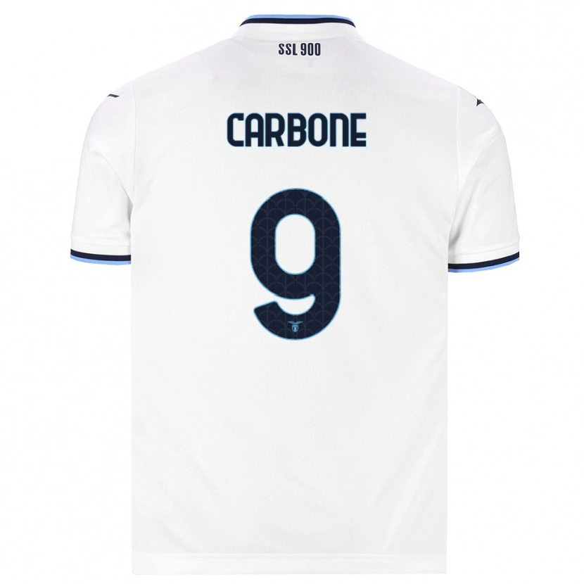 Danxen Mujer Camiseta Giovanni Carbone #9 Blanco Azul Marino 2ª Equipación 2026/27 La Camisa México