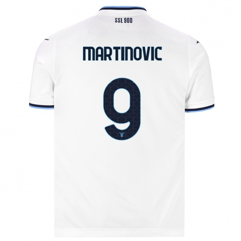 Danxen Mujer Camiseta Melania Martinovic #9 Blanco Azul Marino 2ª Equipación 2026/27 La Camisa México