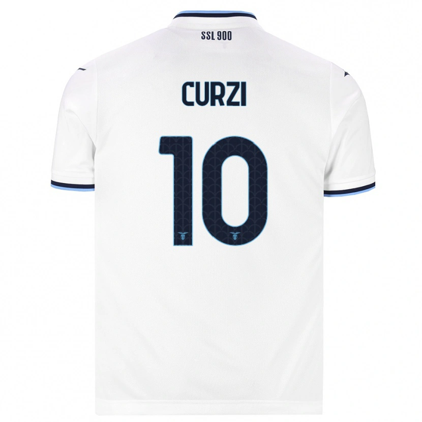 Danxen Mujer Camiseta Simone Curzi #10 Blanco Azul Marino 2ª Equipación 2026/27 La Camisa México