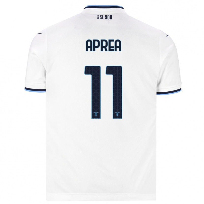 Danxen Mujer Camiseta Federico Aprea #11 Blanco Azul Marino 2ª Equipación 2026/27 La Camisa México