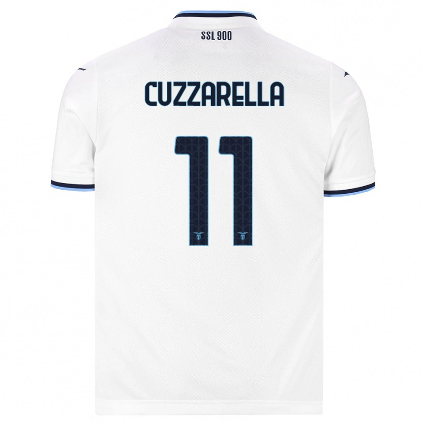 Danxen Mujer Camiseta Cristian Cuzzarella #11 Blanco Azul Marino 2ª Equipación 2026/27 La Camisa México