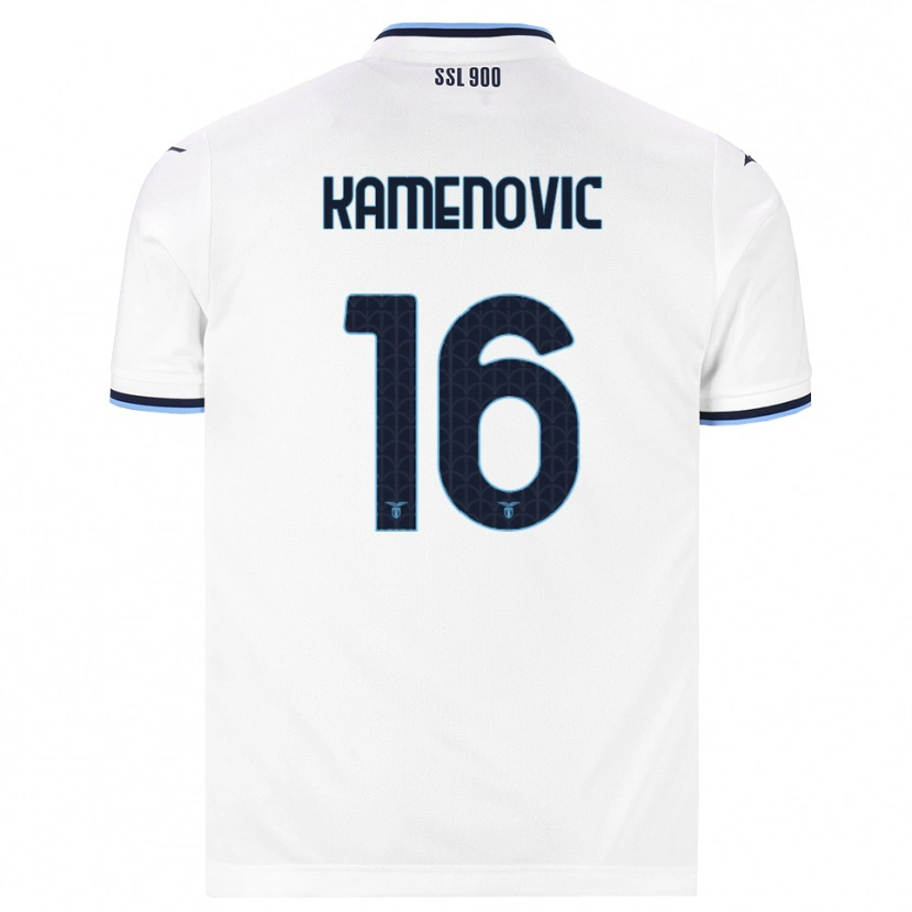Danxen Mujer Camiseta Dimitrije Kamenovic #16 Blanco Azul Marino 2ª Equipación 2026/27 La Camisa México