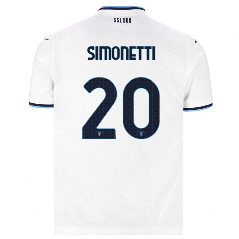 Danxen Mujer Camiseta Flaminia Simonetti #20 Blanco Azul Marino 2ª Equipación 2026/27 La Camisa México