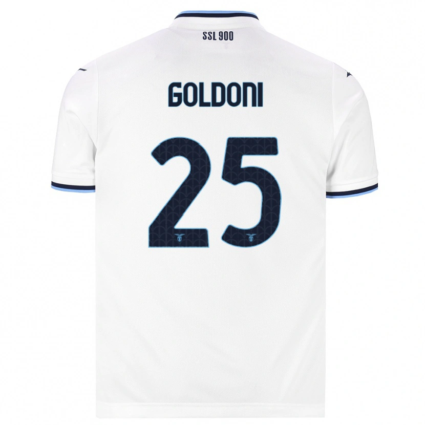 Danxen Mujer Camiseta Eleonora Maria Goldoni #25 Blanco Azul Marino 2ª Equipación 2026/27 La Camisa México